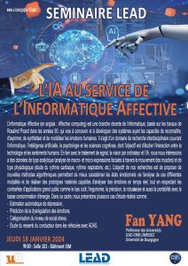 Séminaire LEAD IA au service de l’Informatique Affective