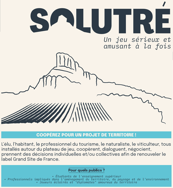 Solutré : un jeu de plateau semi-coopératif d’aménagement et de développement soutenable